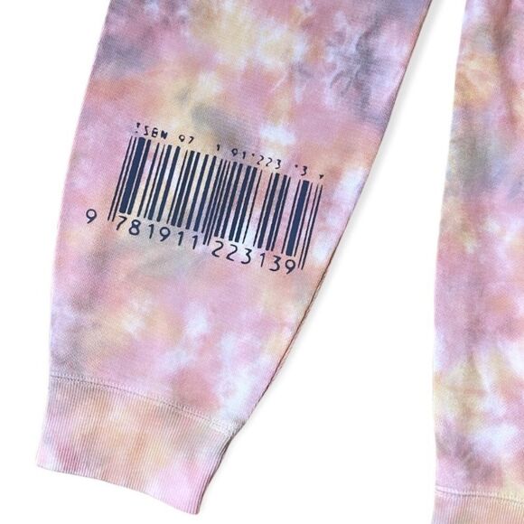 NWT Wool + Pepper Co. Tie Dye BARCODE Jogger Sweatpants - Picture 4 of 5